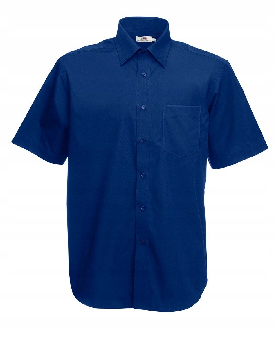 

Men Poplin Short Sleeve Shirt Navy M