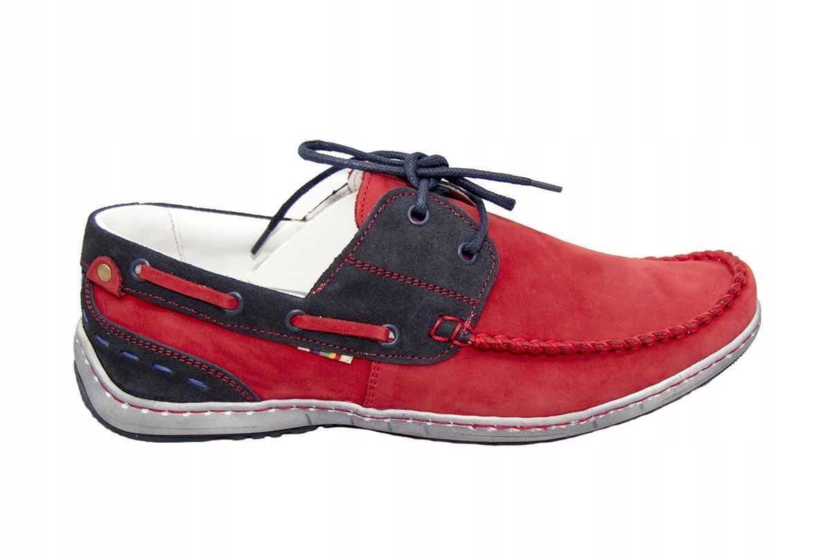 

Hit Męskie buty skóra casual bordo od dobrebutypl