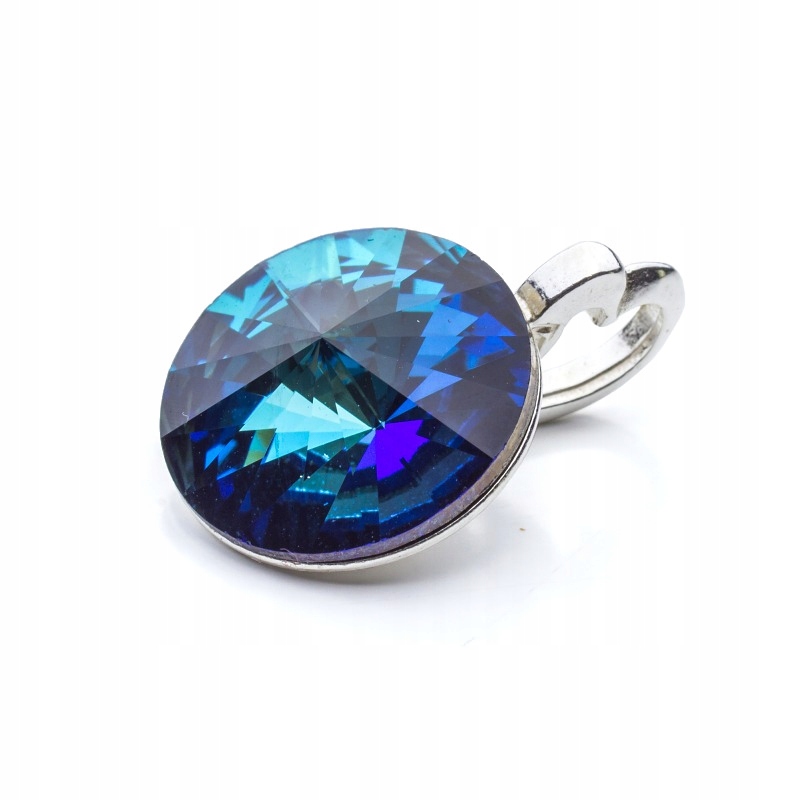 

Wisiorek srebrny 925 z kr. Swarovski Rivoli 12 Bbl