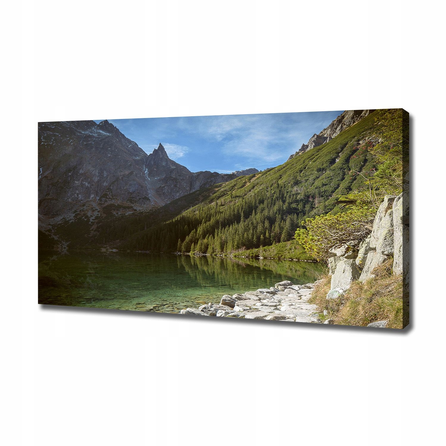 

Foto obraz na płótnie Morskie oko Tatry 120x60 cm