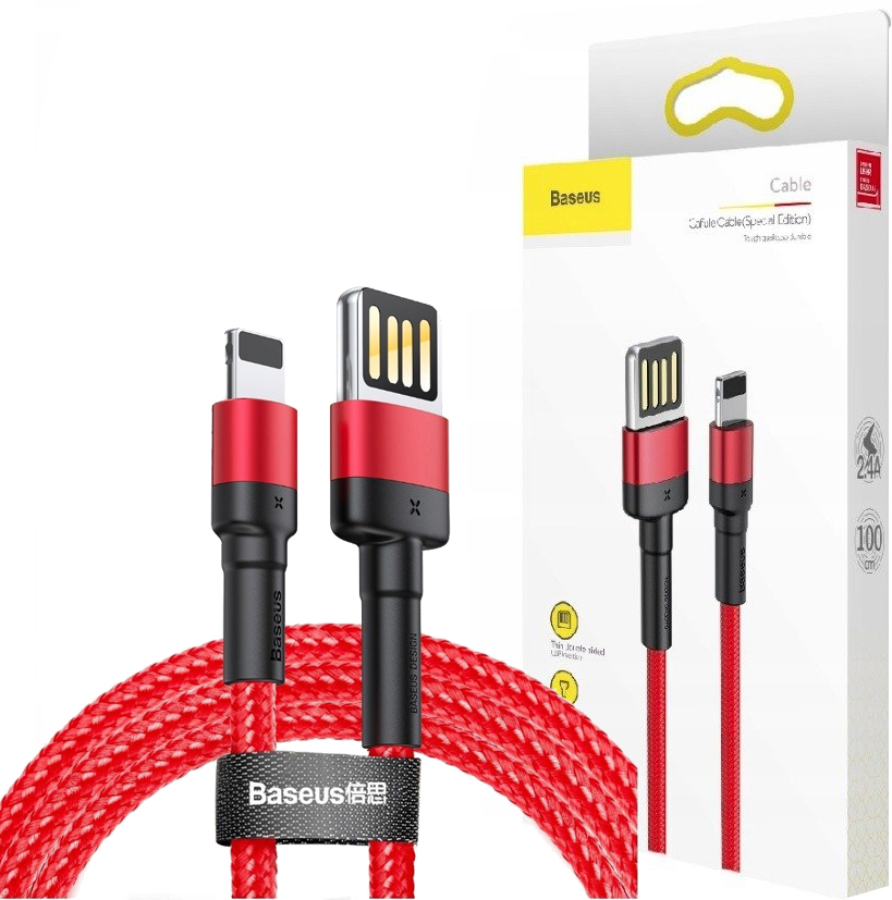 

Baseus Kabel Usb Lightning oplot do iPhone 1,5A 2m