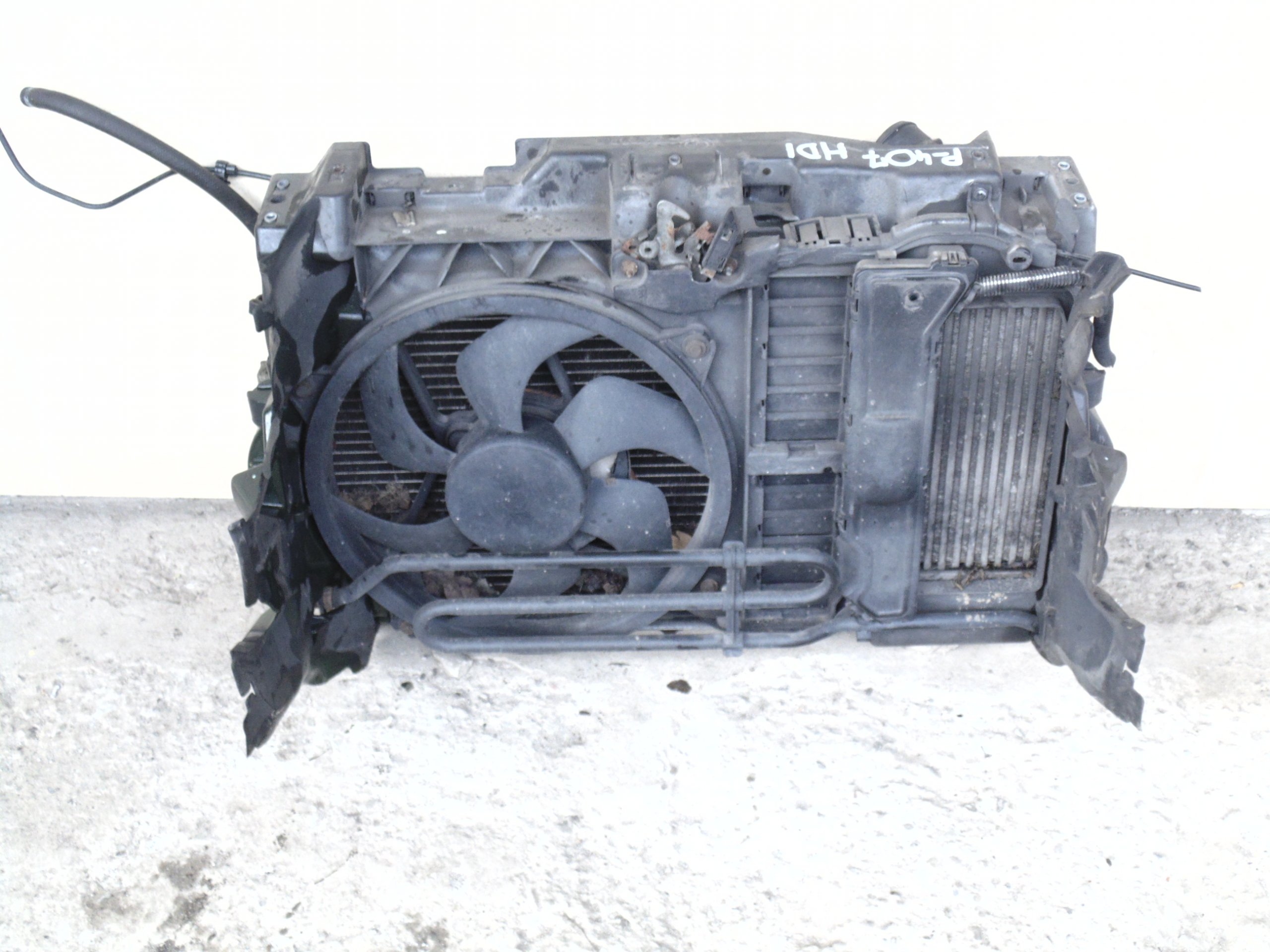 support panel for radiators pillar KOMPLET PEUGEOT 407 2.0HDI