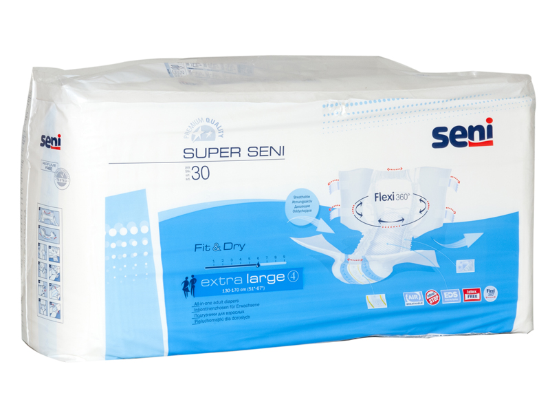 Diapers Super Seni Extra veľké 30 ks.