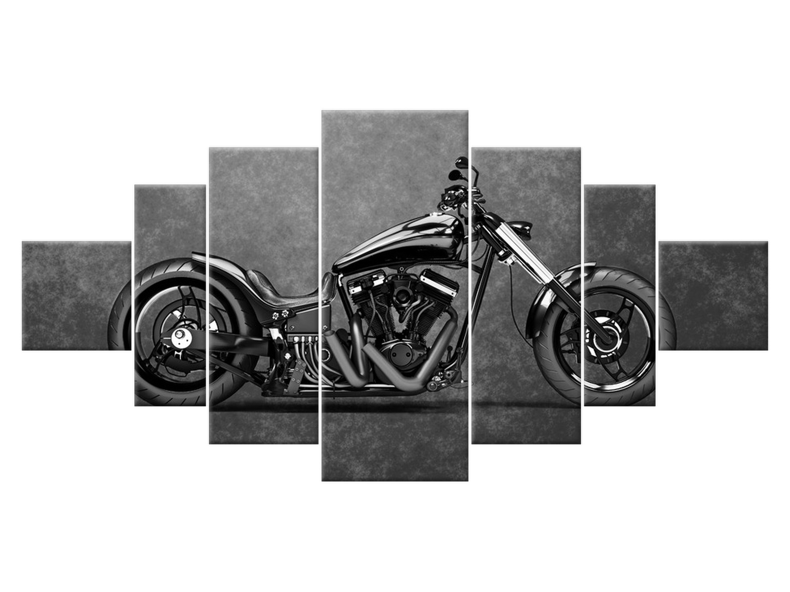 

Obraz 200x100 Motoryzacja Czarny chopper Płótno