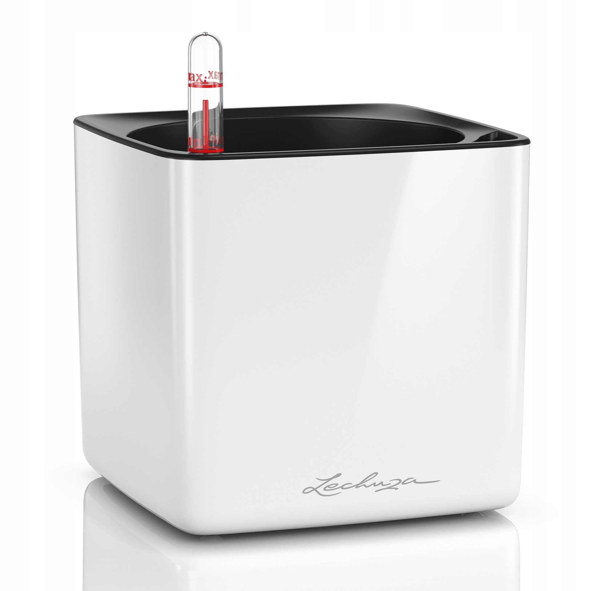 

Donica Lechuza Cube 14 Glossy Biały