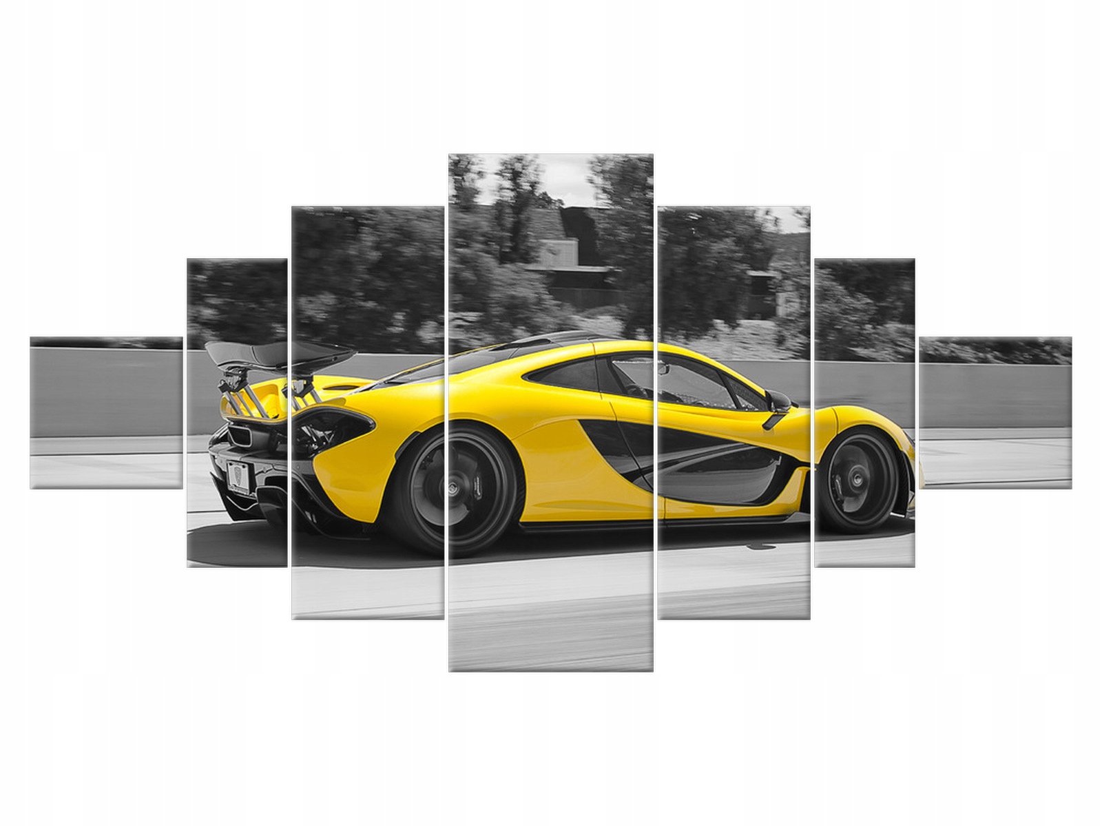 

Obraz Niebo Żółty McLaren 200x100 Samochód Duży