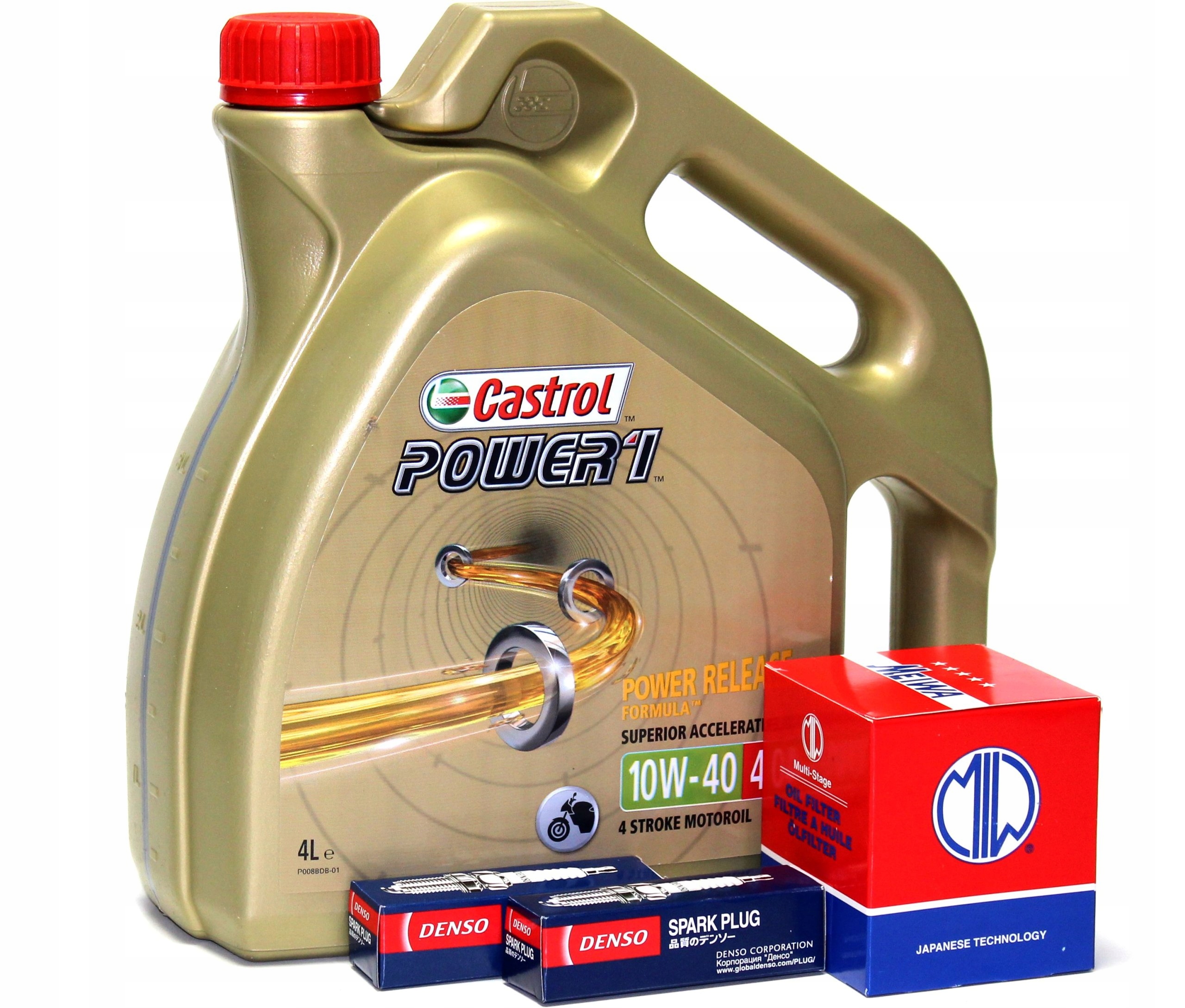 OLEJ CASTROL FILTR ŚWIECE KAWASAKI ER-6N 650 NEW