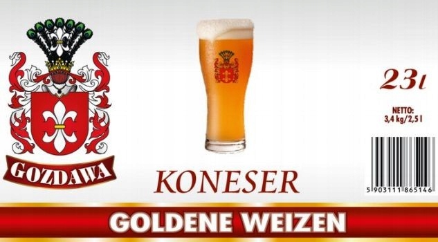 Pivní pivo Koneser Goldene Weizen