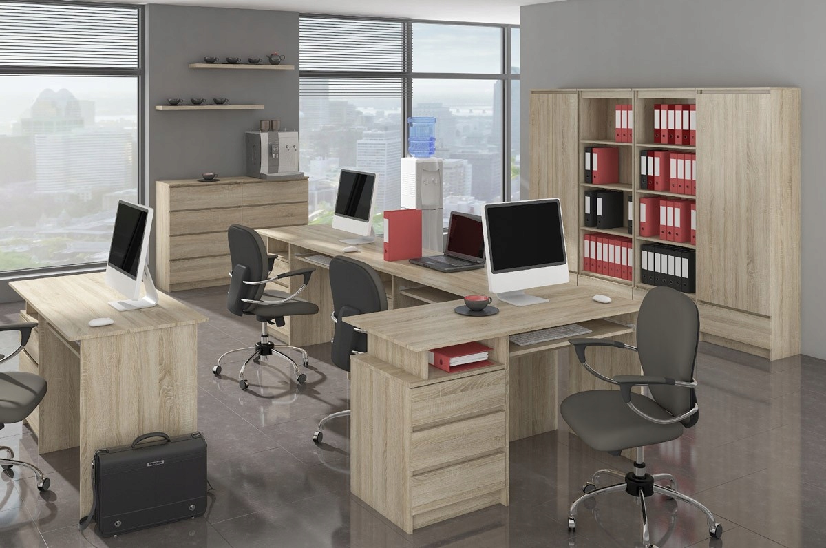 BIURKO KOMPUTEROWE A-6 SONOMA LEWE Materiał korpusu płyta laminowana