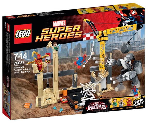 Lego 76037 Heroes Spider-Man Rhino a Sandman Spojenci Zločinců Nové