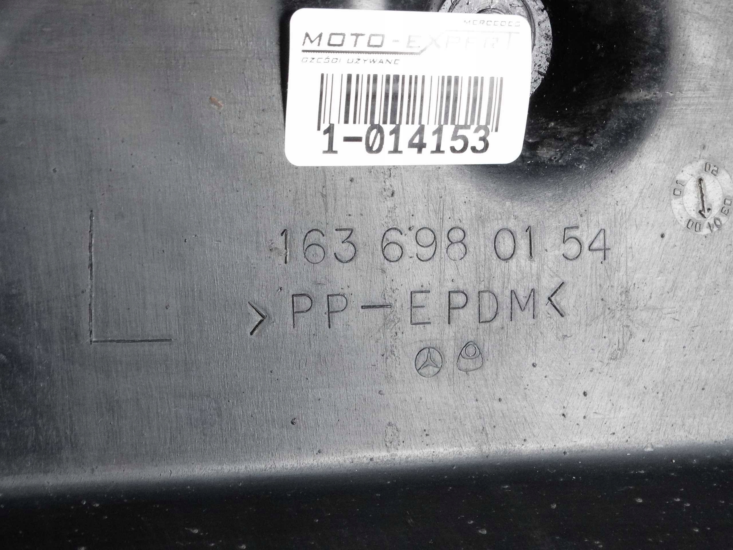 Mercedes W163 OSŁONA POKRYWA PROGU LEWA 1636980154 Producent części Mercedes-Benz OE