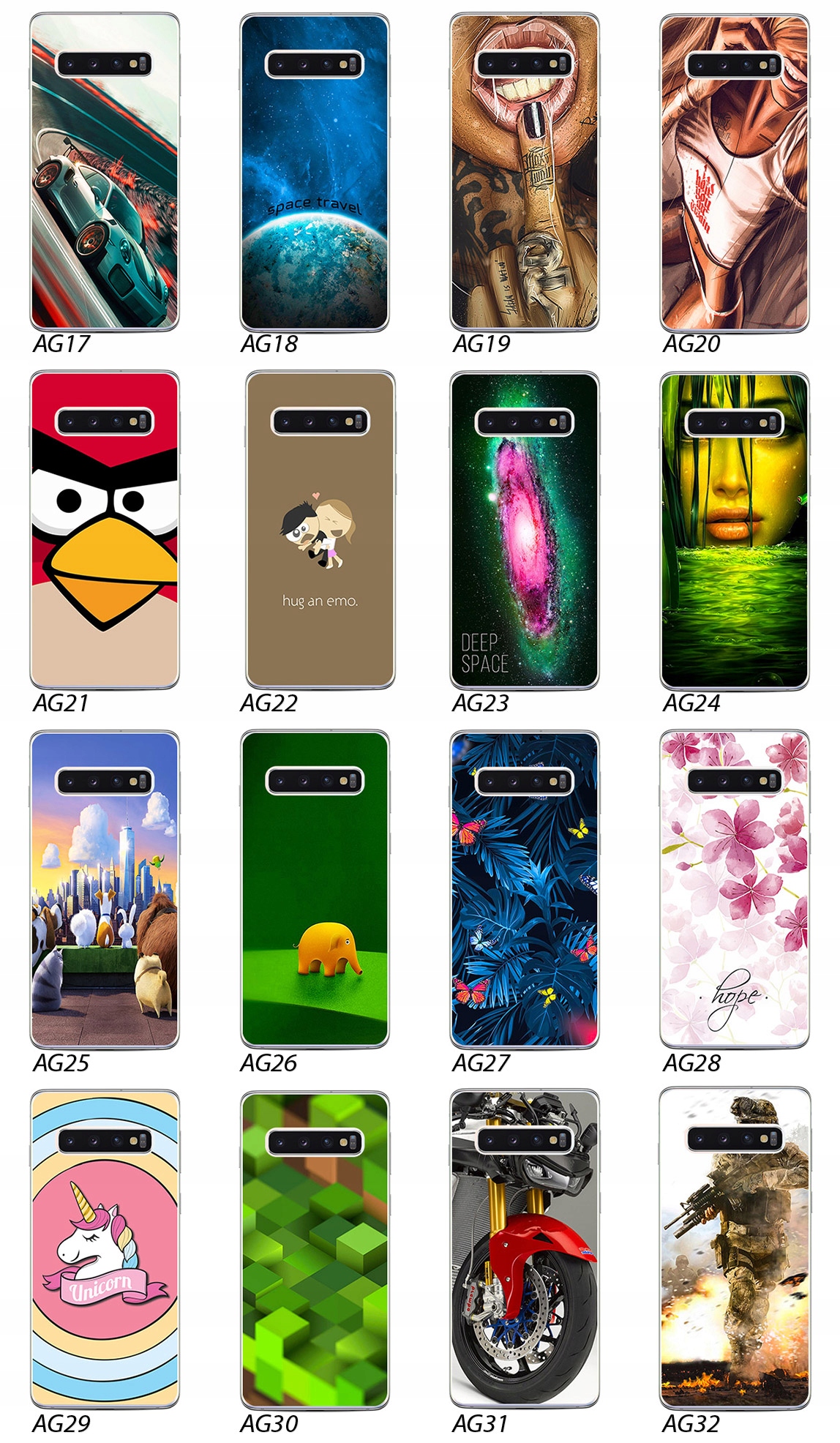 ETUI PLECKI FOTO Case OBUDOWA WZORY SZKŁO do Samsung Galaxy S10 Plus / S10+ Marka Inna