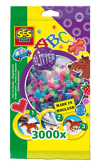 

Koraliki Do Prasowania zestaw 3000 szt. mix Ses