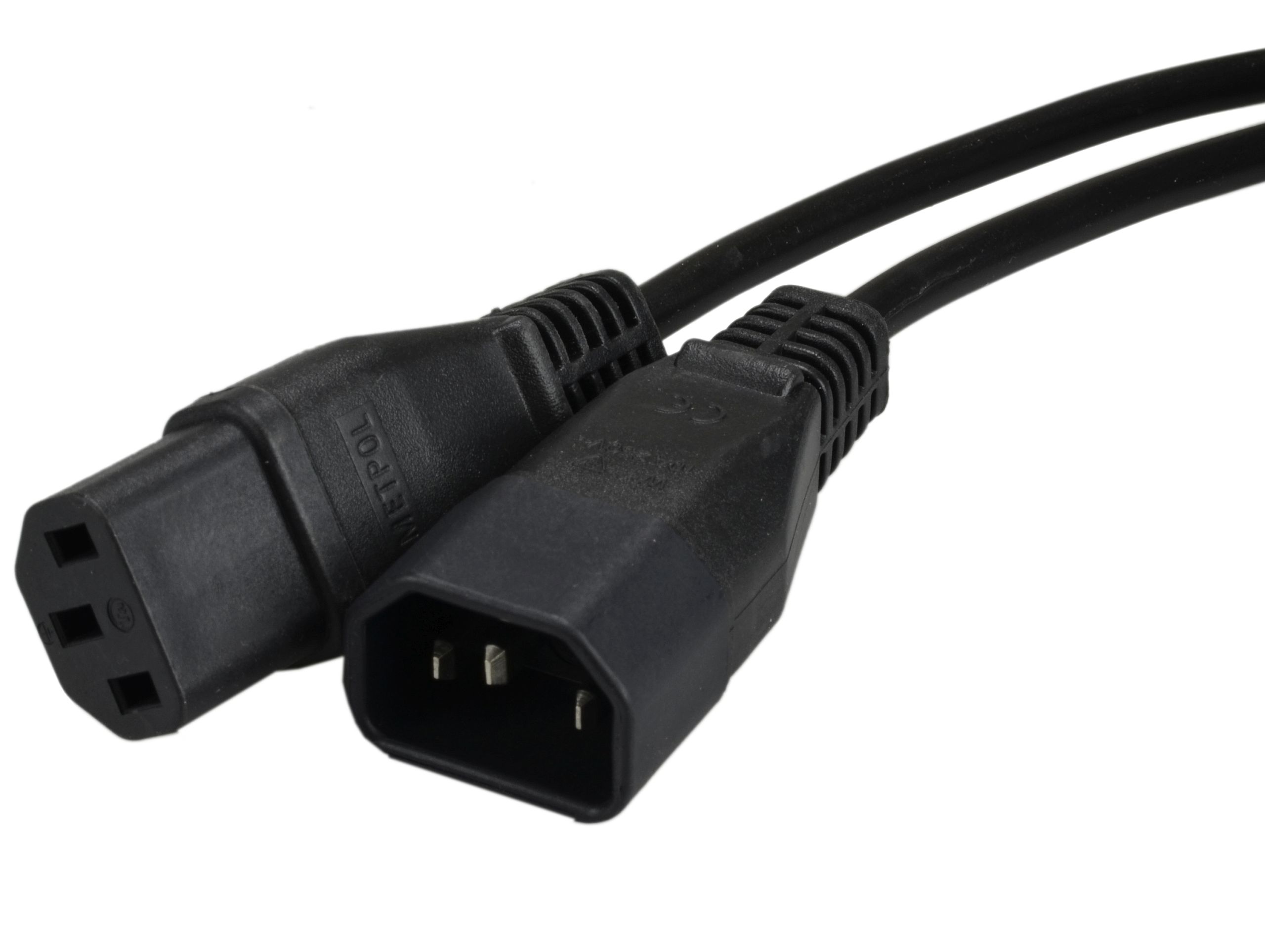 

Polski Kabel zasilający przedłużacz C13 C14 0,5m