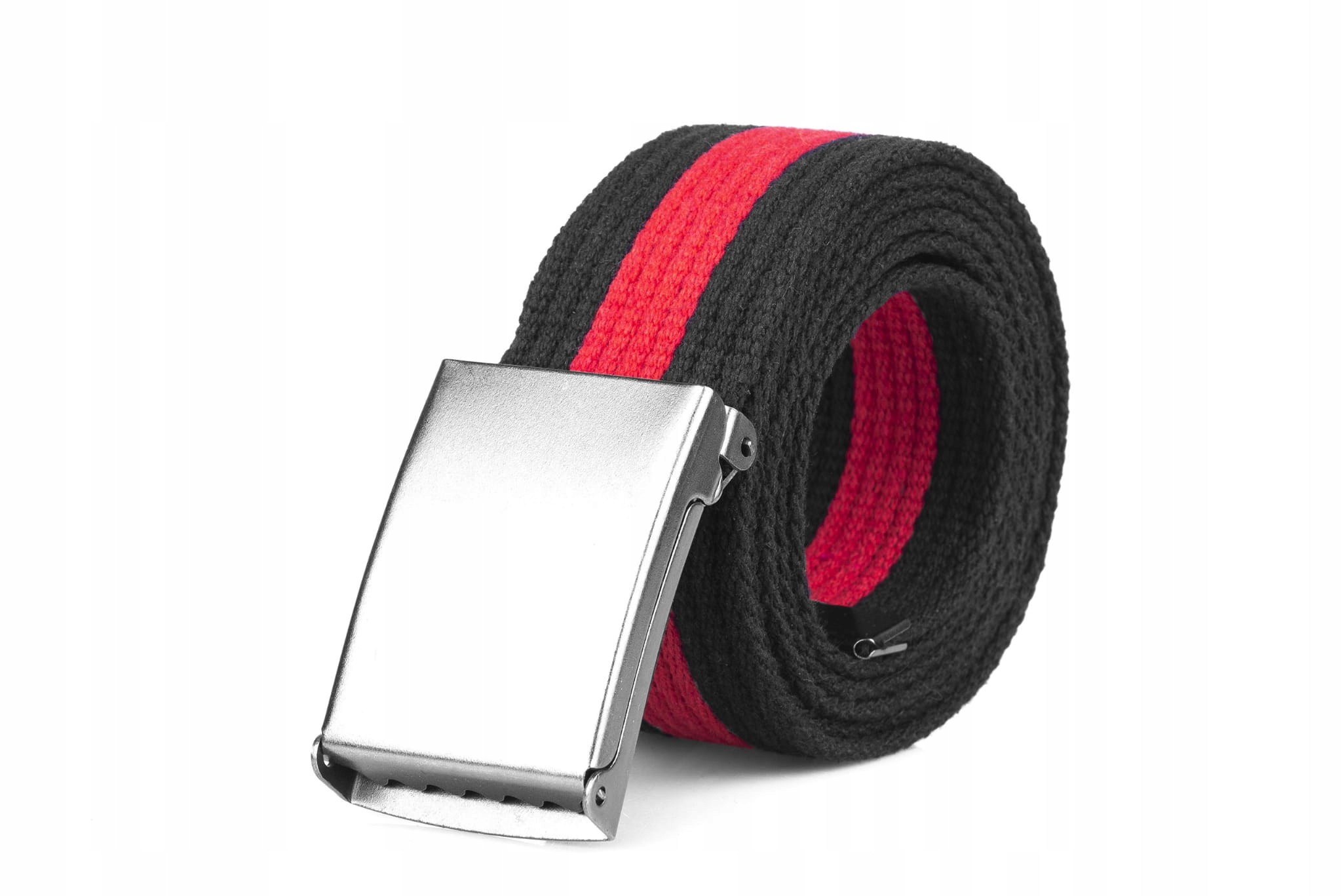 

Pasek męski parciany Czarno-Czerwony 100 cm