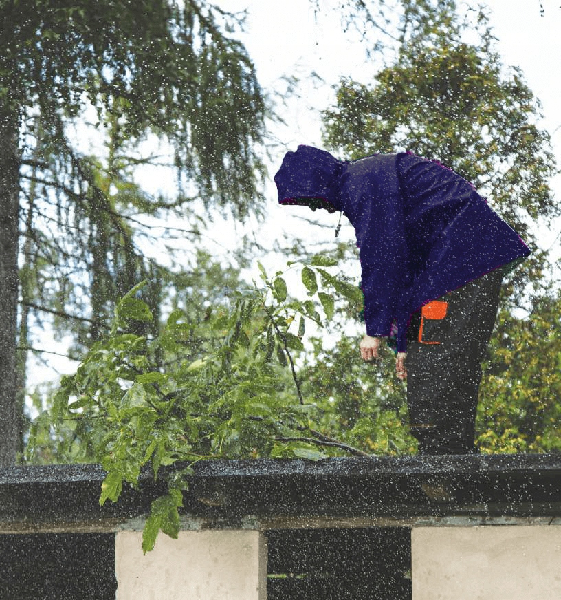 Kurtka Granatowa Żeglarska Na Intensywne Deszcze Marka inna