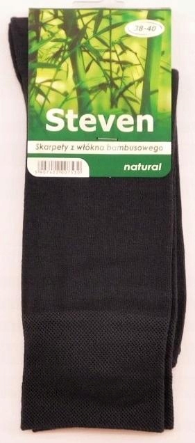 

Steven skarpety-086 bambusowe grafit r.41-43