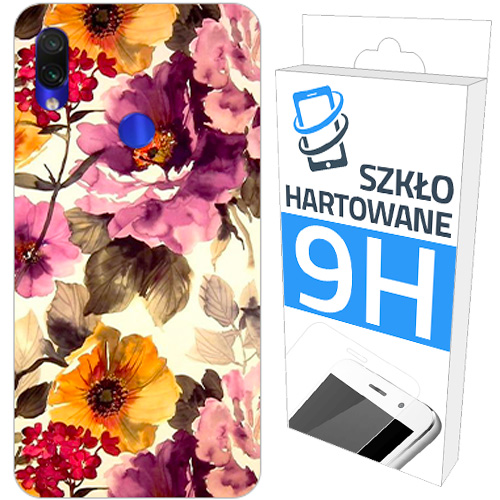 

200wz. Etui+szkło Hartowane Do Xiaomi Redmi Note 7