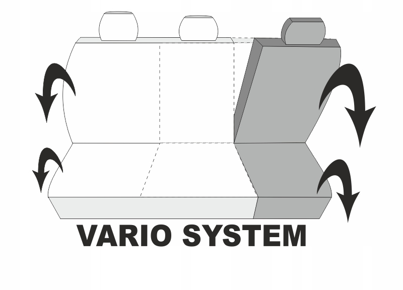 Uniwersalne pokrowce samochodowe TITANIUM+ POKROWCE NA FOTELE SAMOCHODOWE Model Titanium+