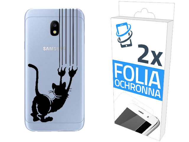 

200wz. ETUI+2xFOLIA do Samsung Galaxy J3 2017 Case