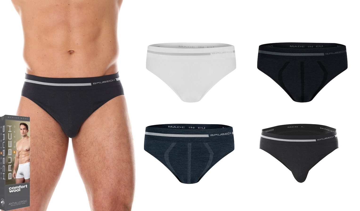 

Slipy Męskie Brubeck BE10050 S 4 szt czteropak