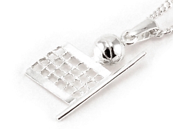 

Srebrny Wisiorek Siatkówka Siatka Volleyball Siata