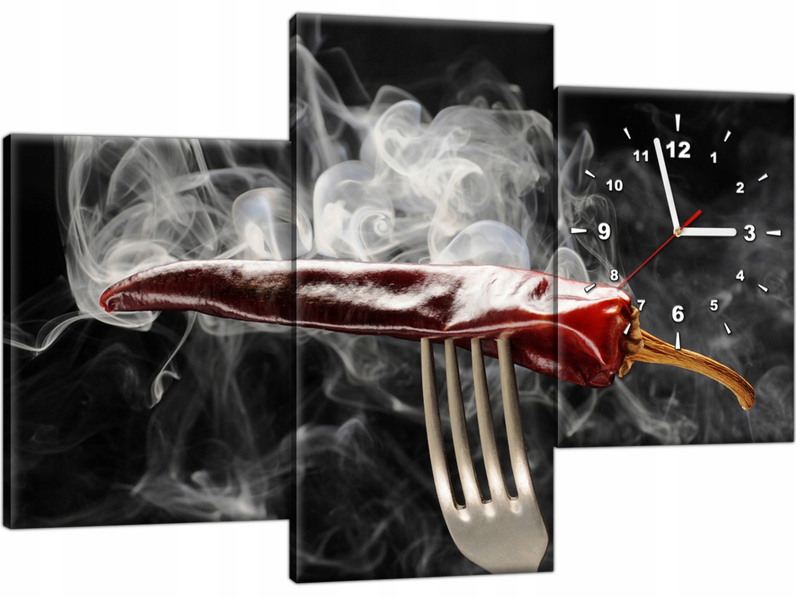 

Zegar na ścianę 90x60 Papryczka chili do kuchni