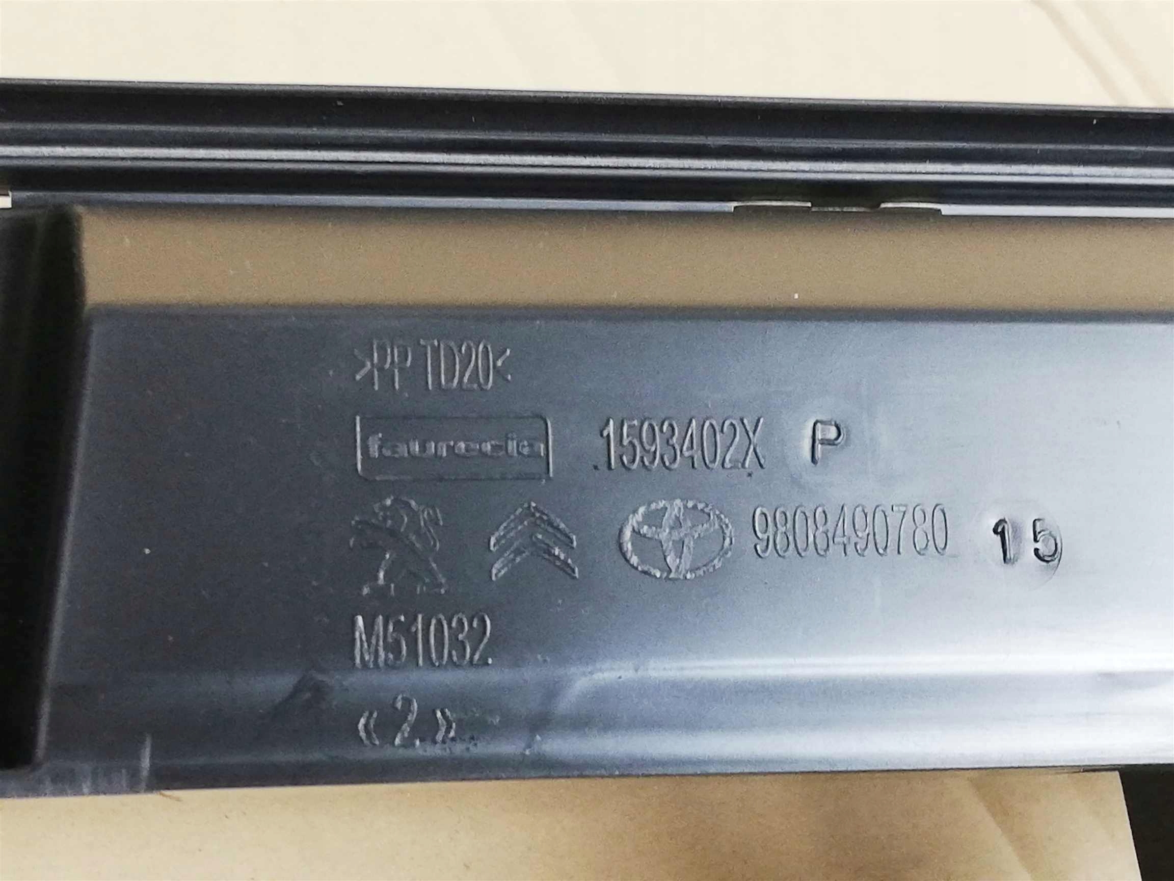 PROACE 16-20 WSPORNIK ATRAPA ZDERZAK PRZÓD Typ samochodu Samochody osobowe