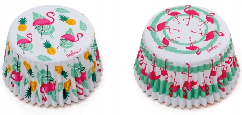 

Papilotki do muffinów Flamingi 50x32mm 36 szt
