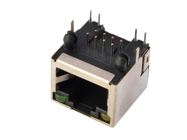 

Gniazdo ekranowane RJ45 8P8C h=12mm Led