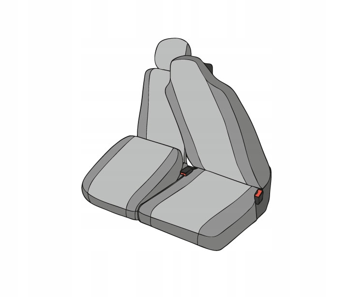 Renault MASTER III 2010- Pokrowce MIAROWE 1+2 3os Model Renault Master