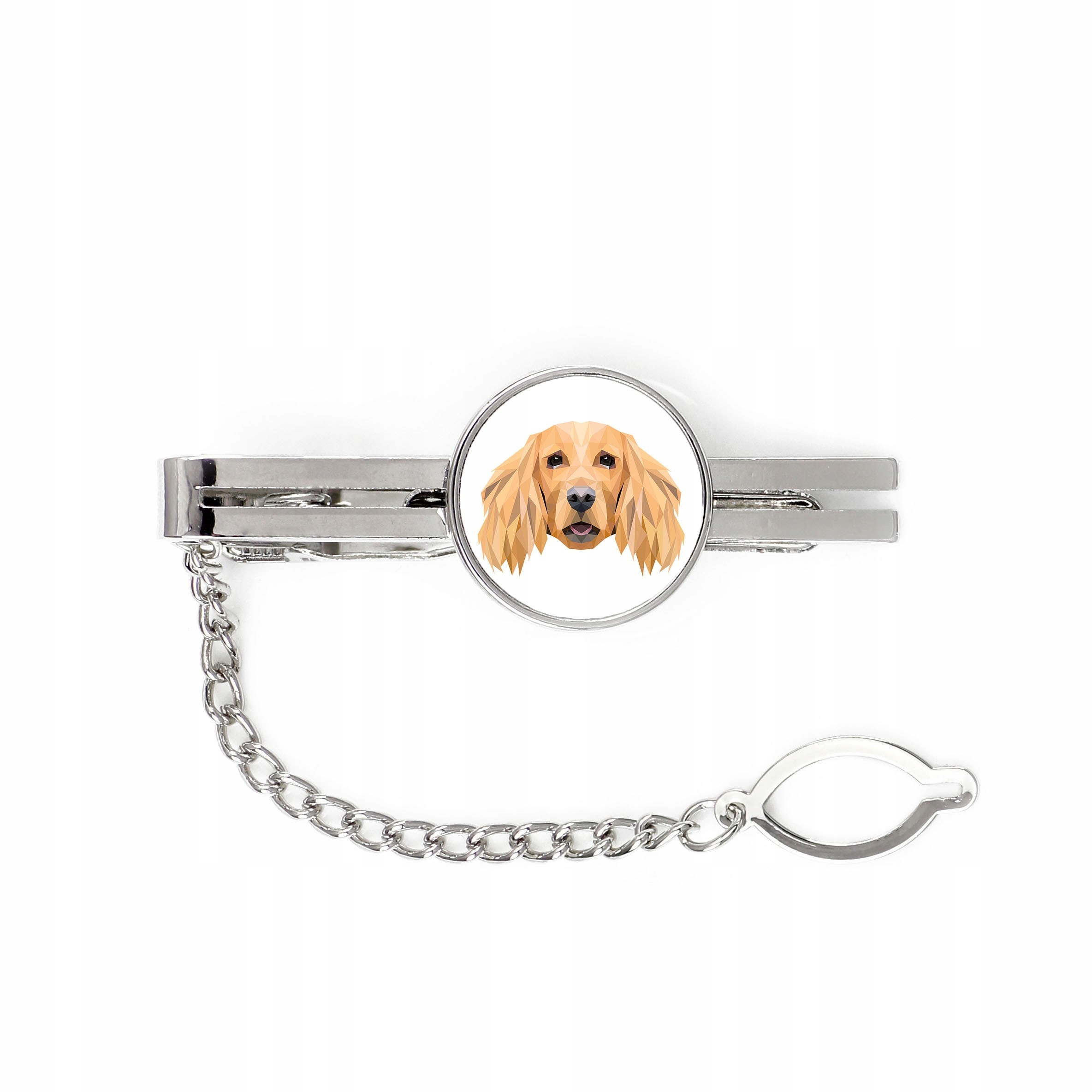 

Cocker spaniel pies geometryczny Spinka do krawata