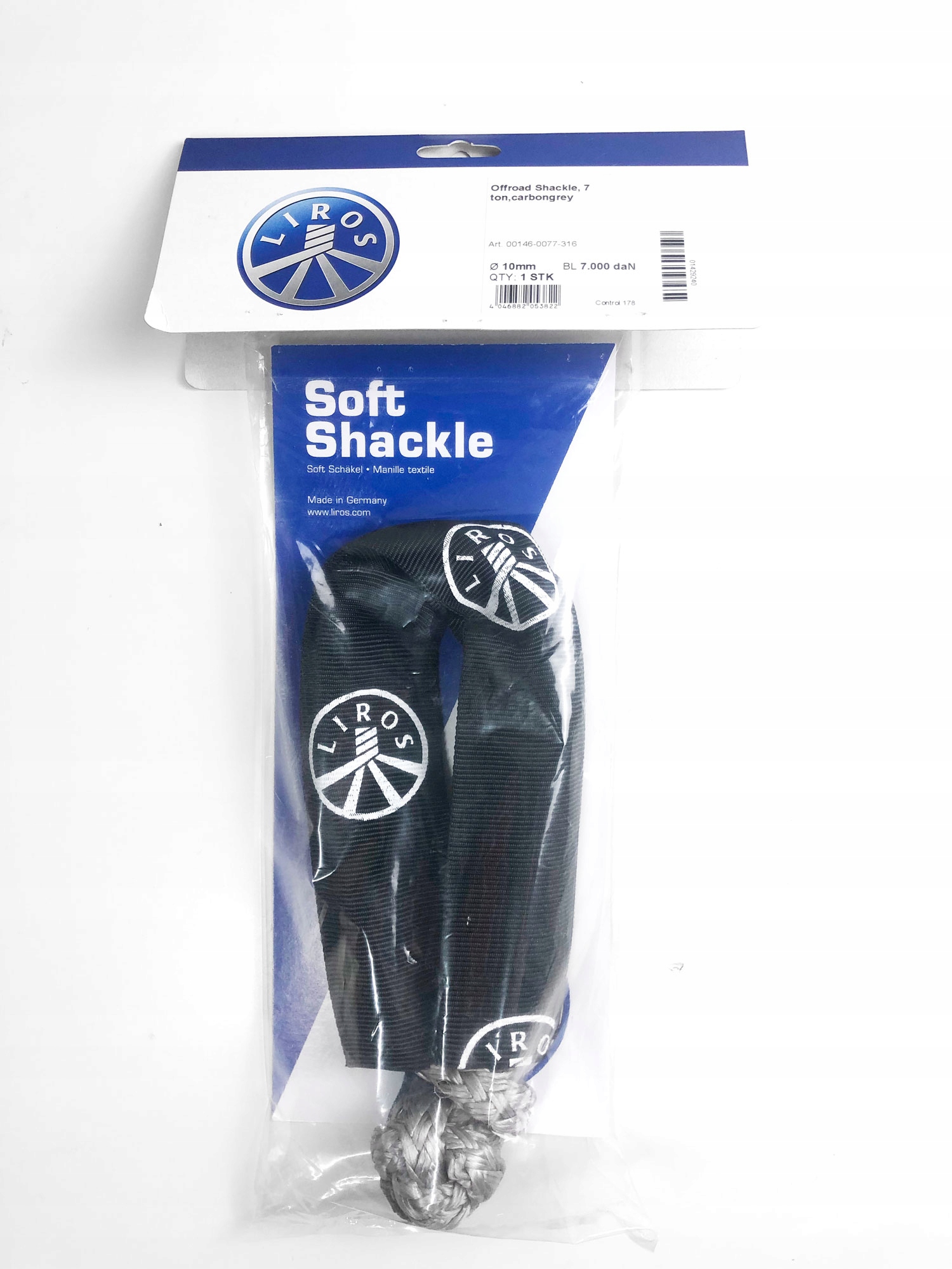 Shackle made of synthetic rope LIROS 7000kg 10 мм