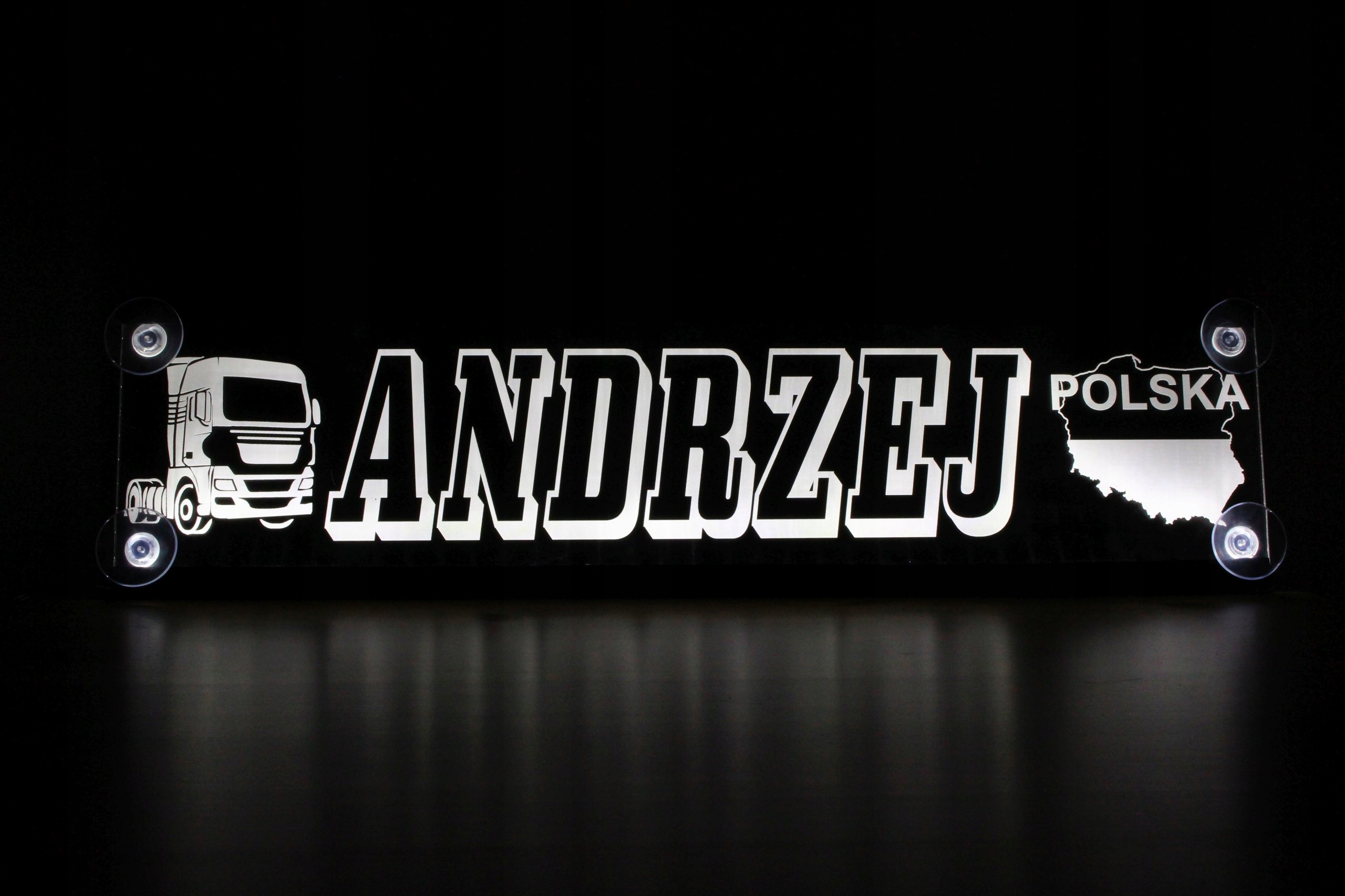 Именные доски с подсветкой LED 60X16 cm - 12V