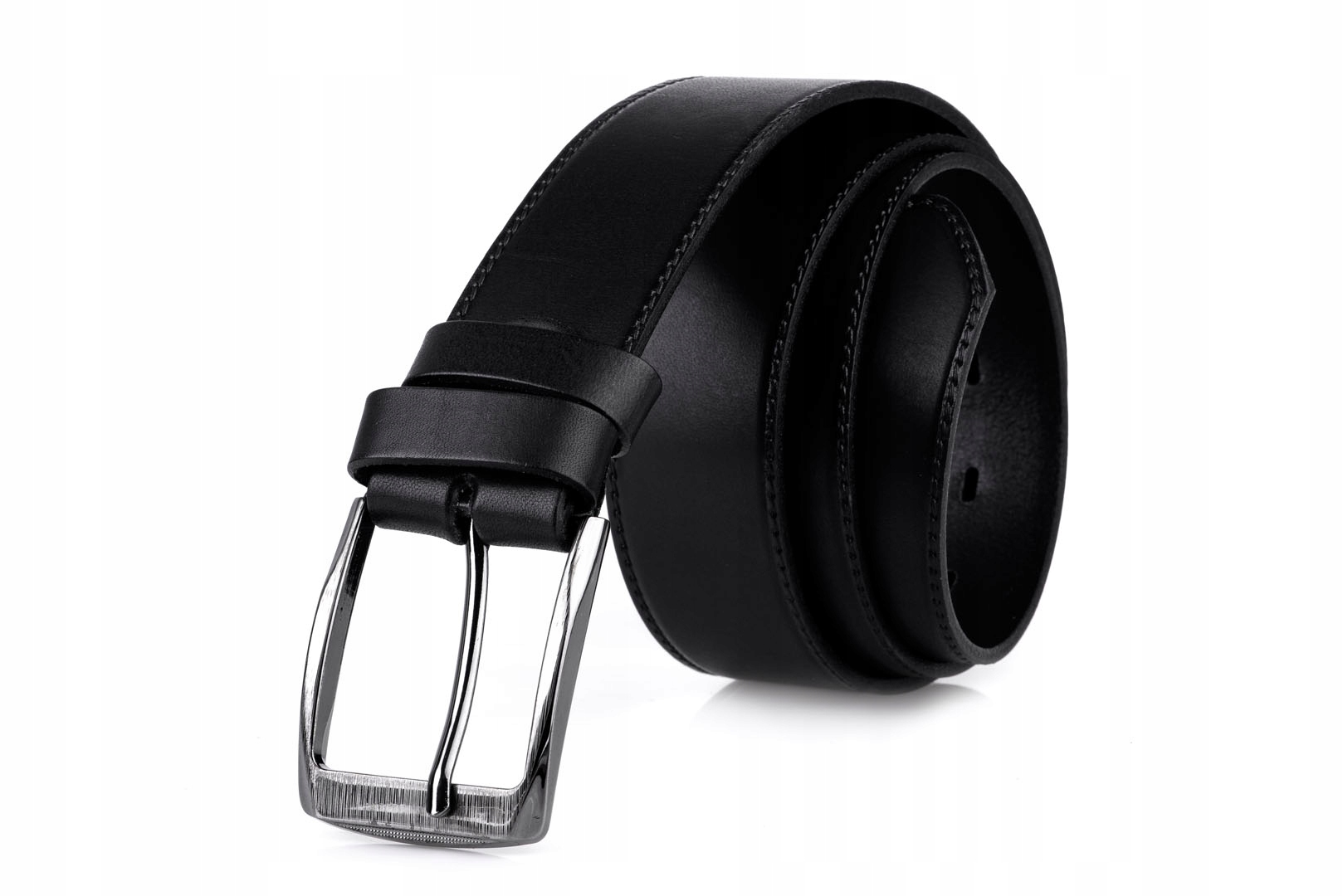 

Pasek męski skórzany klasyczny czarny 4/115 cm