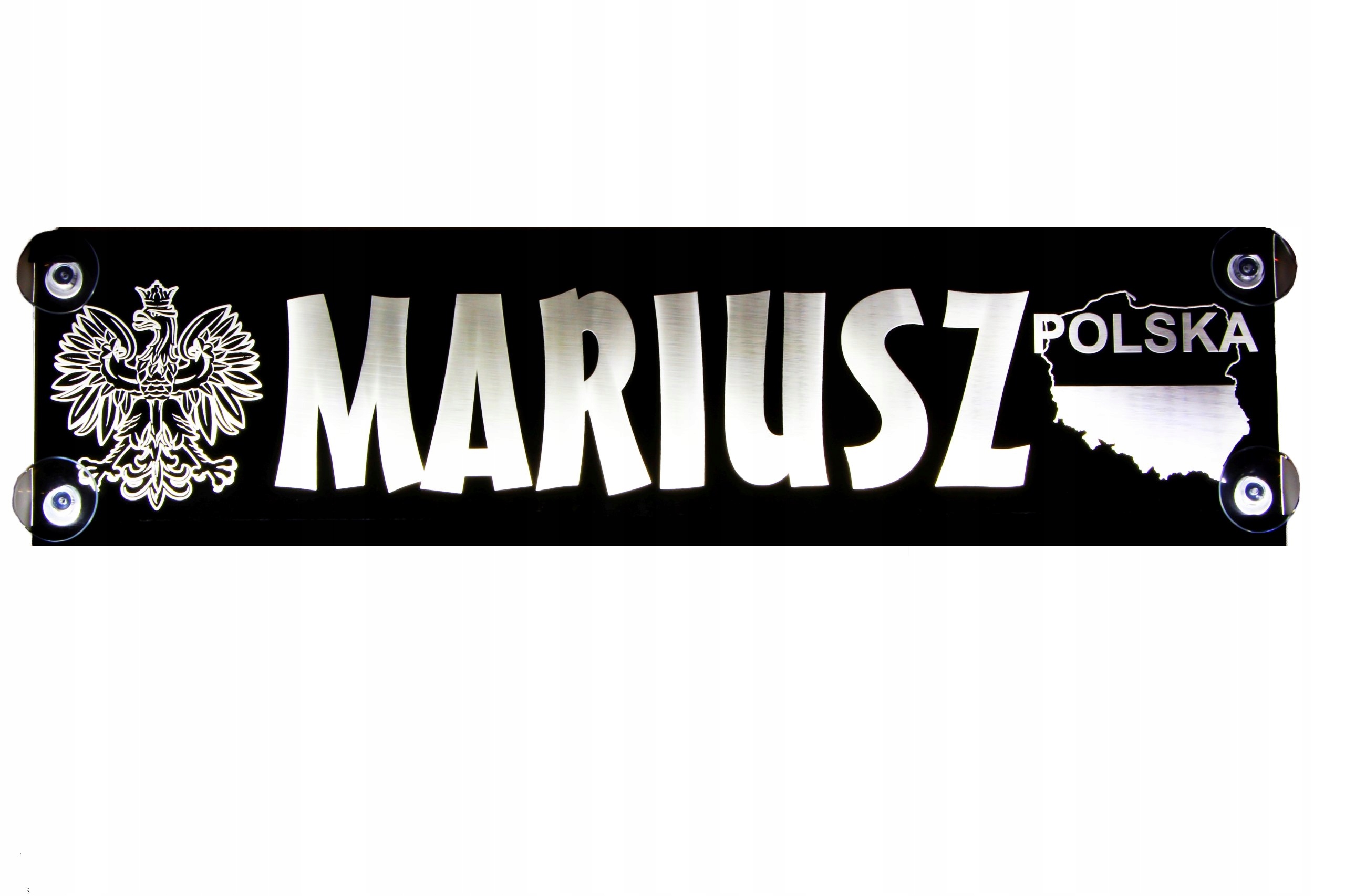 TABLICE IMIENNE PODŚWIETLANE LED 60x16 cm - 12V