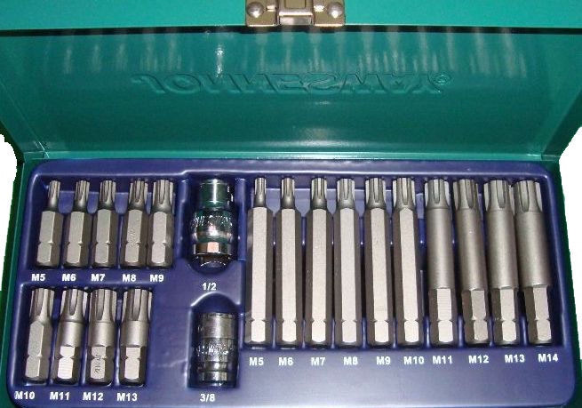 JONNESWAY ZESTAW 21-CZĘŚCIOWY KOŃCÓWEK RIBE FIAT