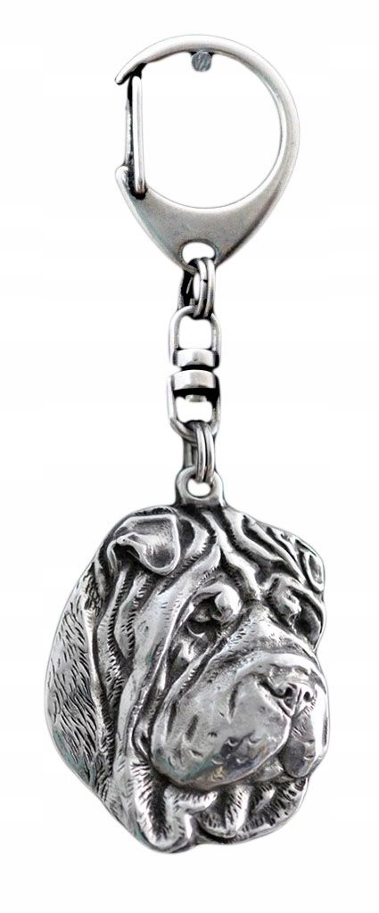 

Shar Pei Brelok do kluczy Breloczek posrebrzany