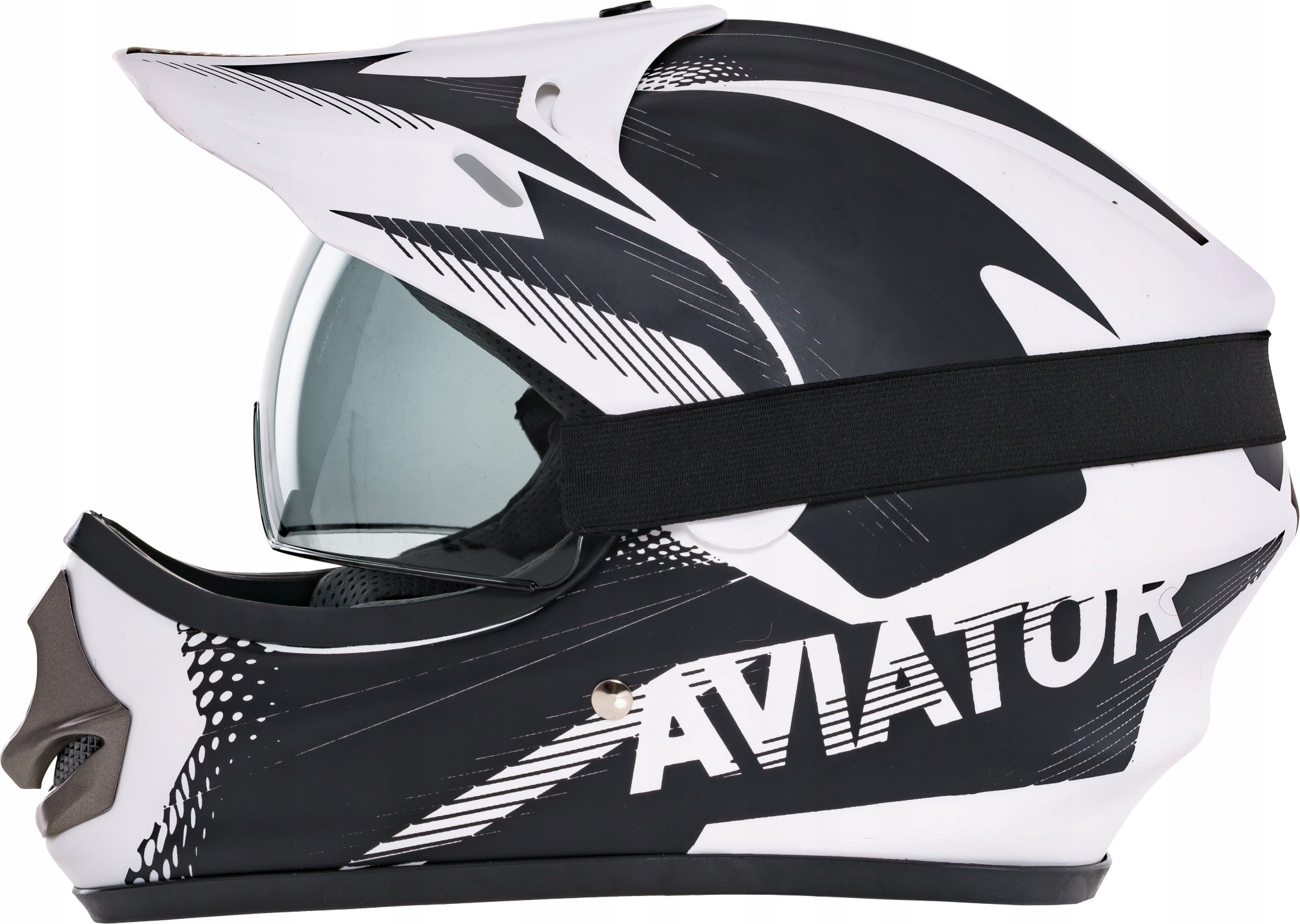 

Kask Enduro Na Skuter Crossowy Quada Z Goglami L