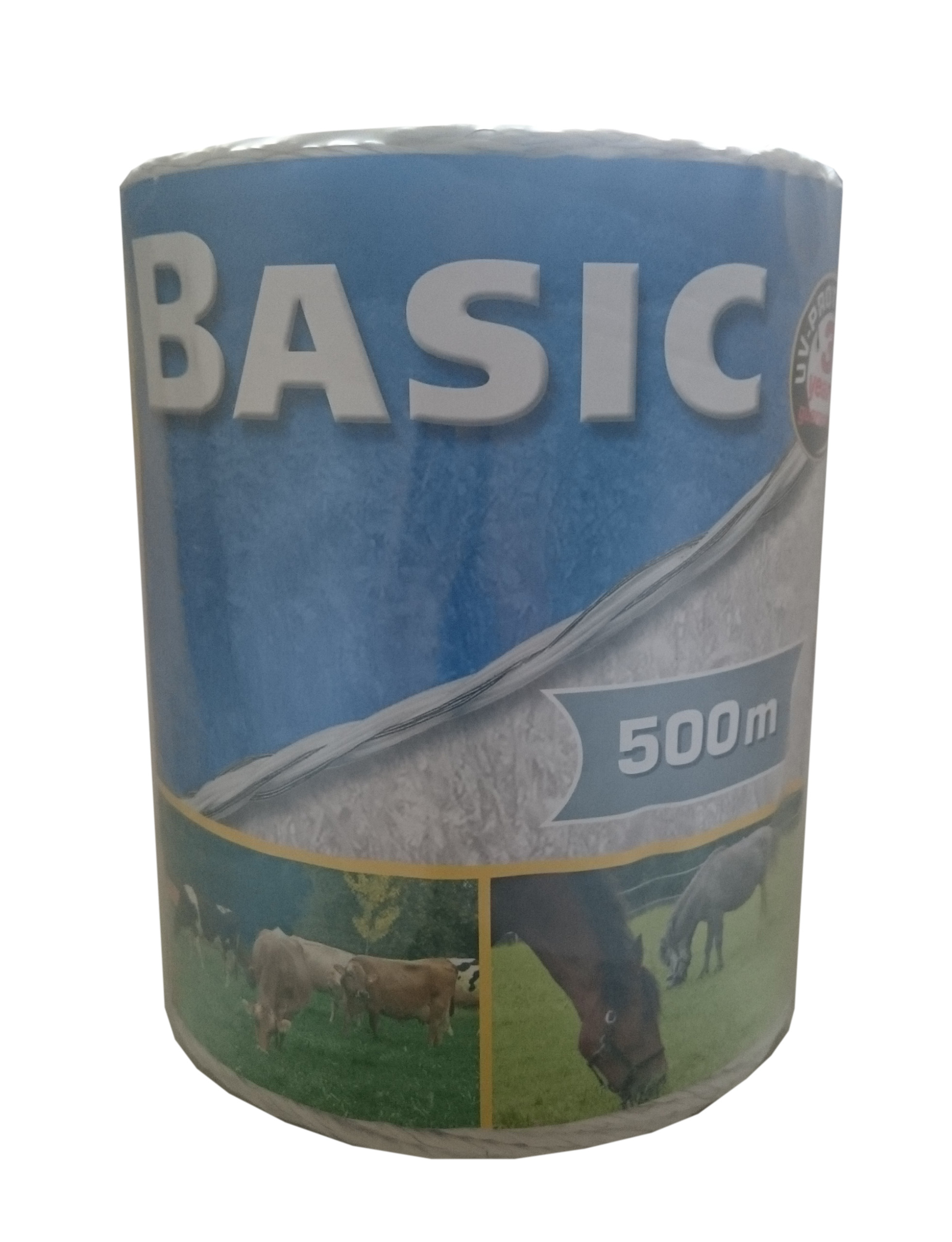 

plecionka BASICdo 60kg 500mb biała splotka pastuch