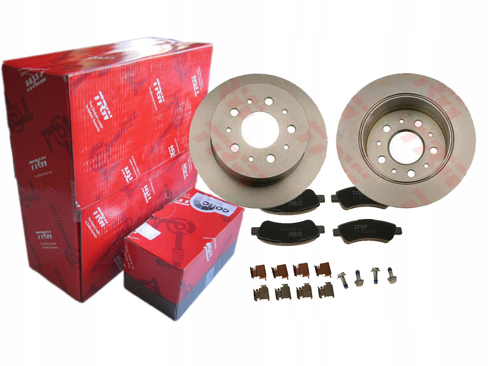 ДИСКИ + КОЛОДКИ TRW СЗАДИ JUMPER BOXER 06-