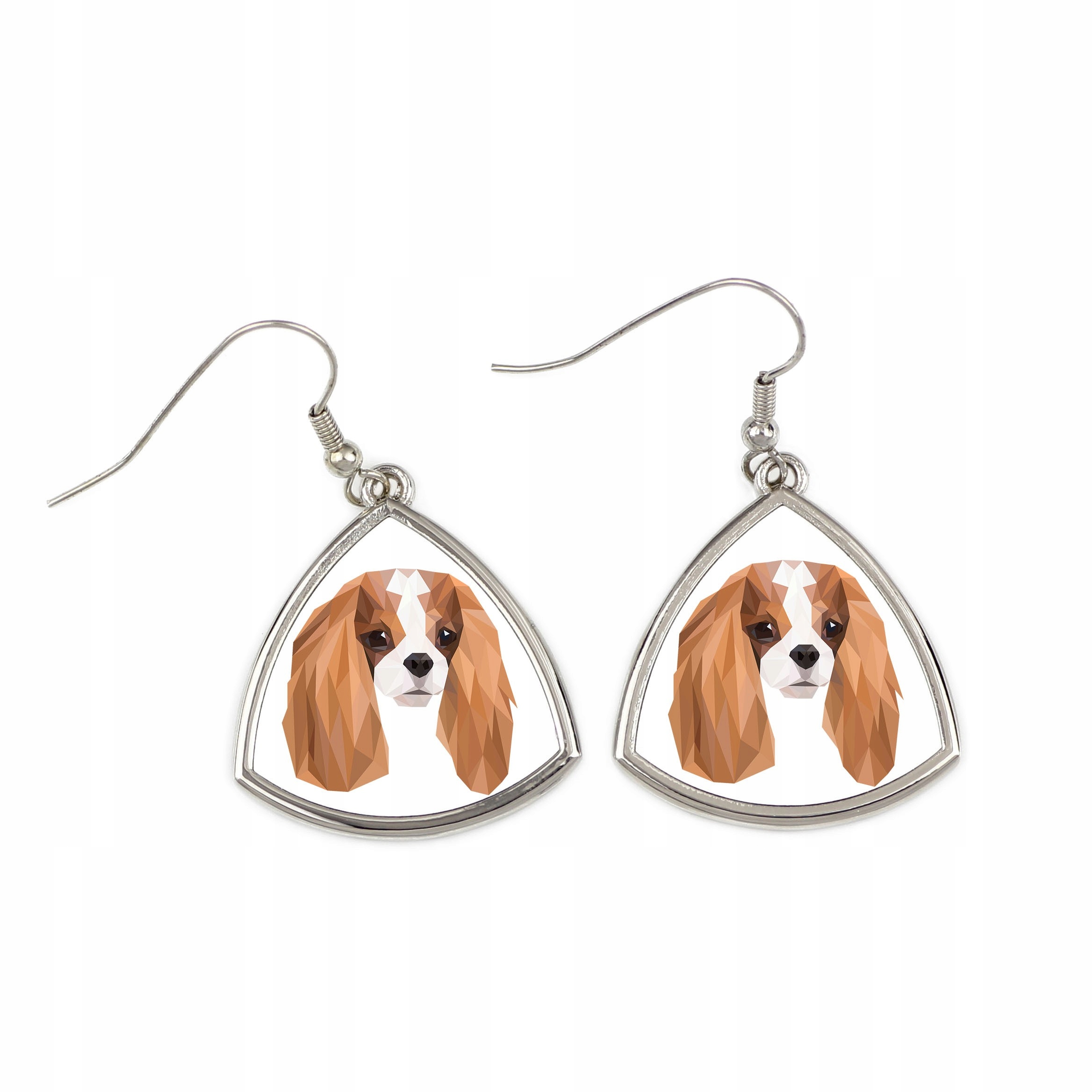 

Cavalier King Charles Kolczyki, pies geometryczny