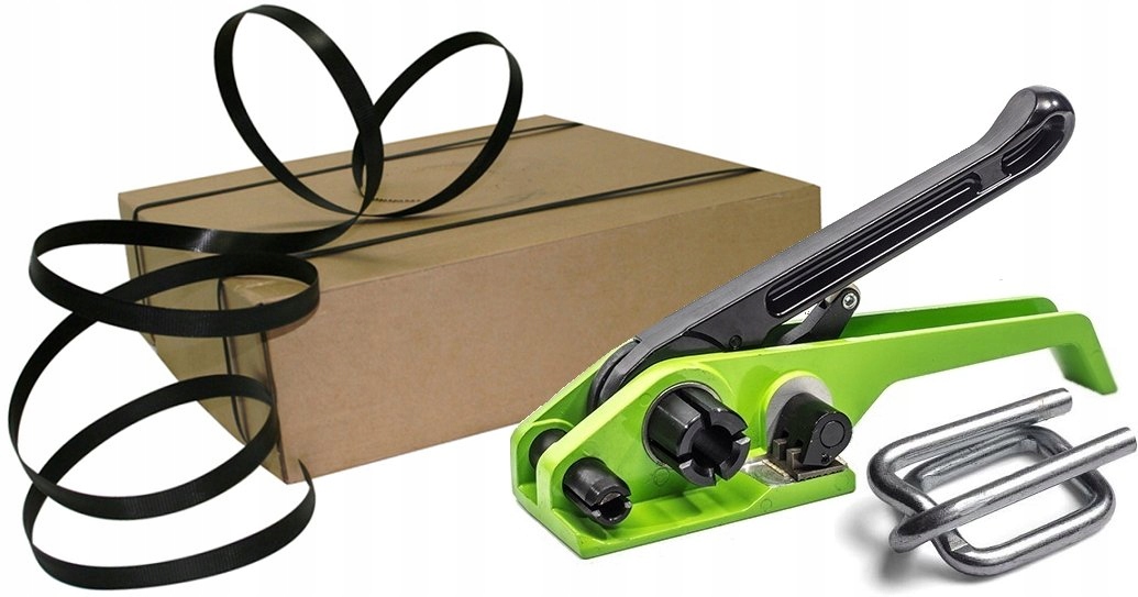 12 TAŚMA ZESTAW ZAPINKI DRUCIANE NAPINACZ BANDÓWKA