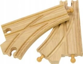 Bigjigs BJT107 Rozjazd typu Y do Kolejek Drewniany