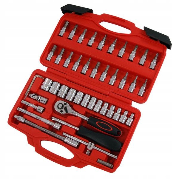ZESTAW KLUCZY NASADOWYCH 1/4'' 46EL. KLUCZE