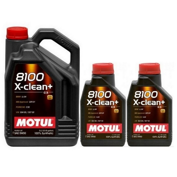 Olej Syntetyczny Motul 8100 X-clean+ C3 5W30 7L Zawieszka Serwisowa