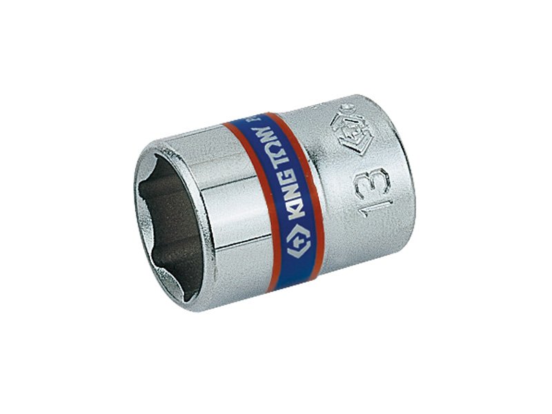 Nasadka Krótka 1/4" 8mm x 24,5mm, 6-kąt. Cr-V rozmiar "9" King Tony