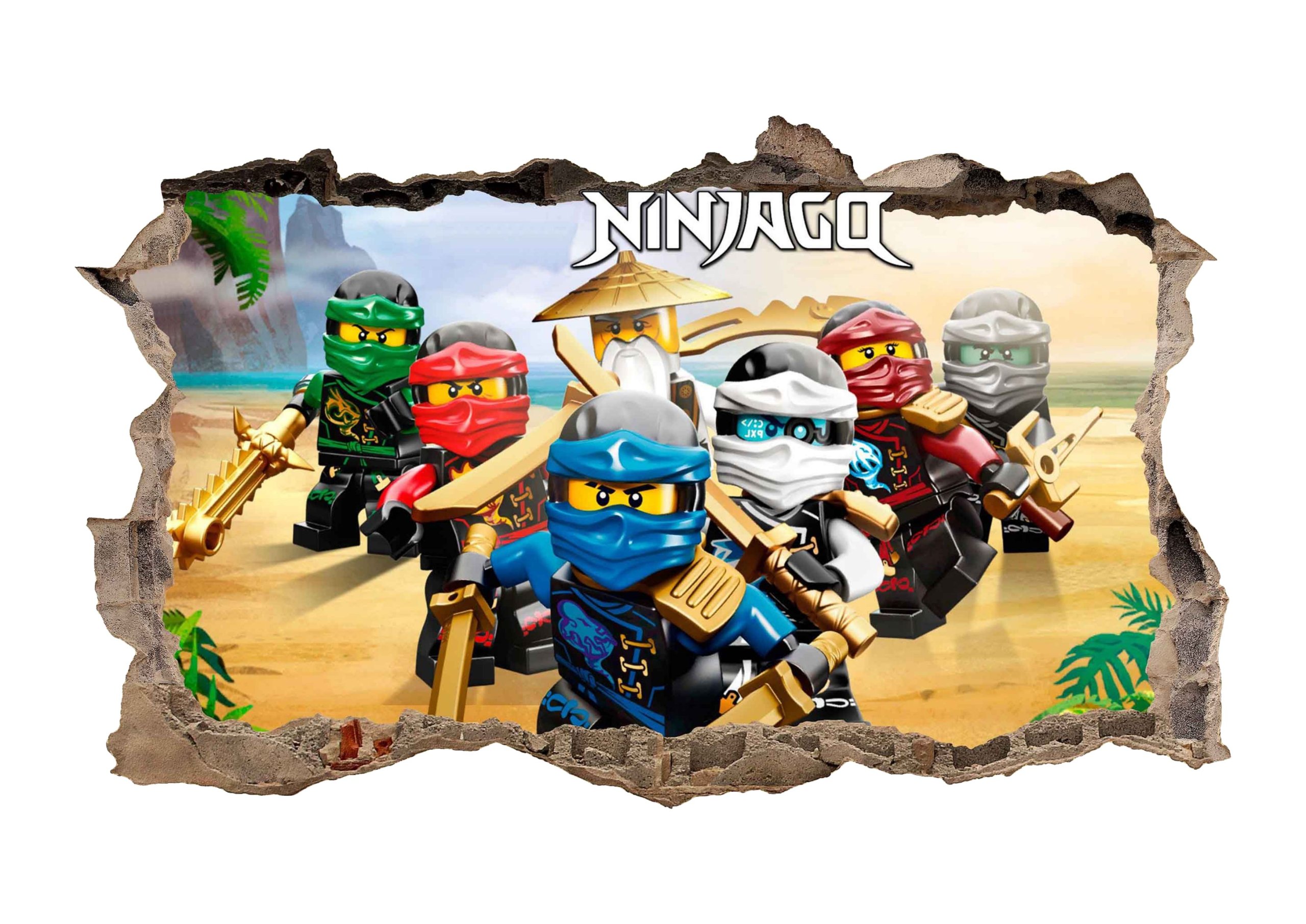 

Naklejka plakat na ścianę Lego Ninjago 3D XL