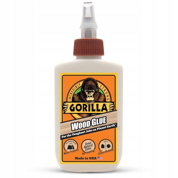 

Klej Gorilla Wood Glue Do Drewna Papieru 118 ml