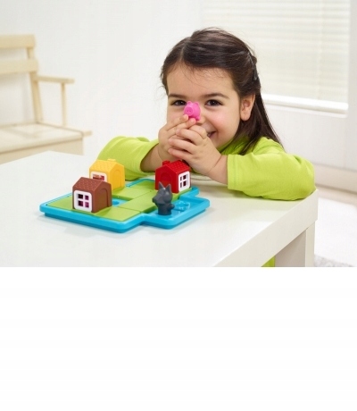 GRA LOGICZNA TRZY MAŁE ŚWINKI DELUXE SMART GAMES Nazwa Three Little Piggies